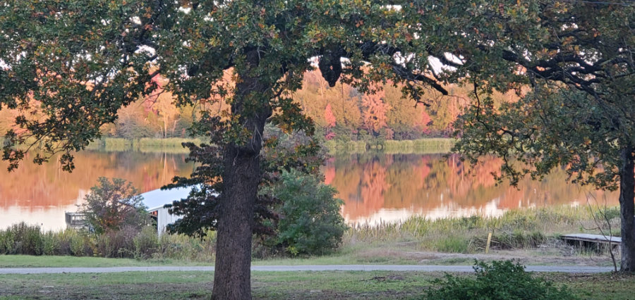Relaxing Sunset Over the Lake